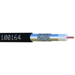 CABLE B4 PE NOIR 11DB CLASSE A ACIER CUIVRE EN 100M - FRANCOFA EURODIS