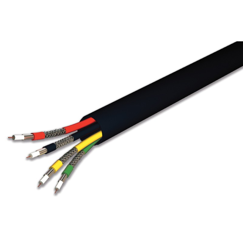 CABLE 4 EN 1 NOIR PVC ANTI UV INT/EXT T100M