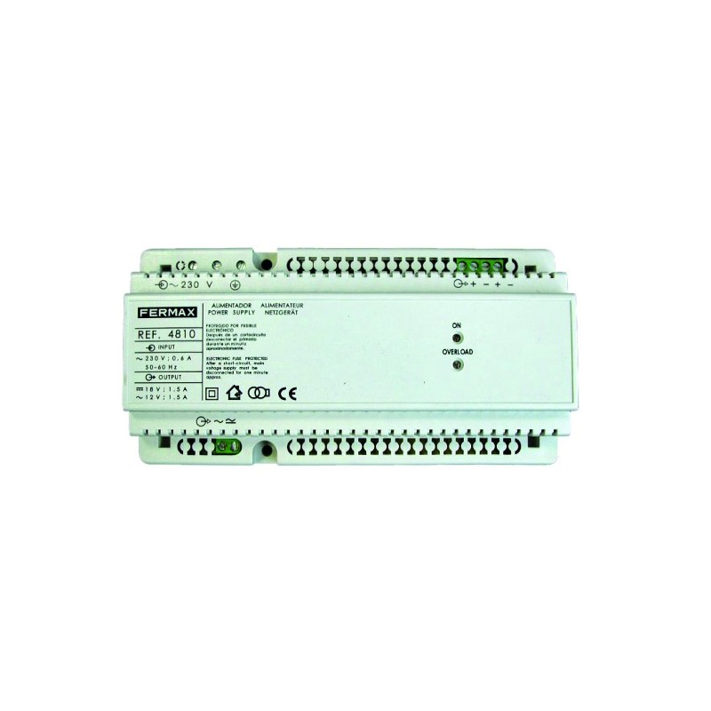 ALIMENTATION VIDÉO 12Vac/1,5A-18Vdc/1A