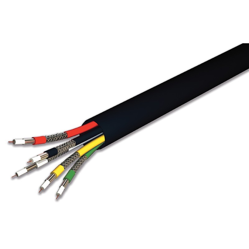 CABLE 5 EN 1 NOIR PVC ANTI UV INT/EXT T100M