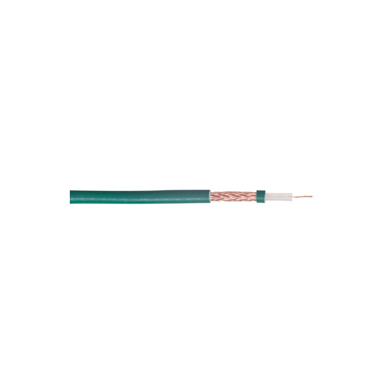 CABLE COAXIAL HF 75 OHMS 0.6/3.7 VERT TOURET 500M CU