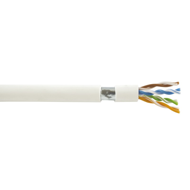 CABLE CAT6 F/UTP LSZH 1X4P 100M BLANC