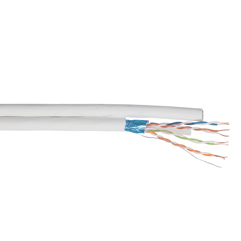 CABLE CAT6 F/UTP LSZH 2X4P EN 500M BLANC