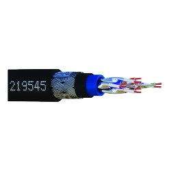 CABLE U/FTP CAT6A POSE EXT ANTI RONGEUR NOIR 100M