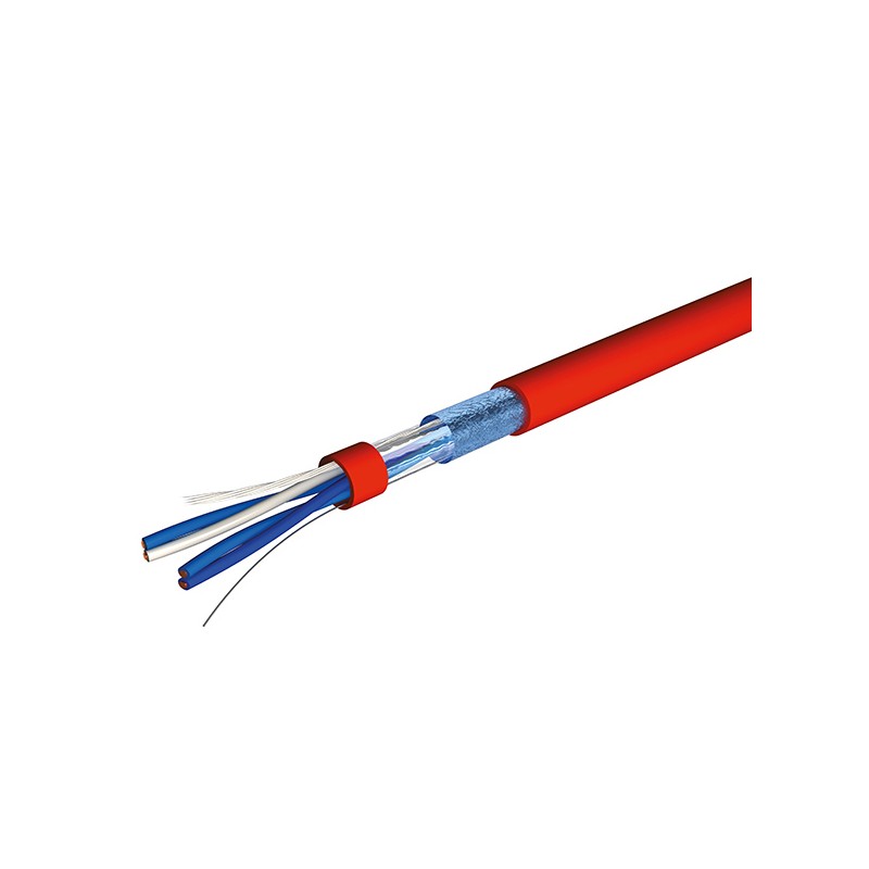 CABLE SYT1 1P 8/10 CUIVRE AE ROUGE EN 100M