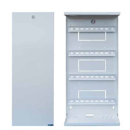 COFFRET METAL H600 X L290 X P110 + 4 RAIL