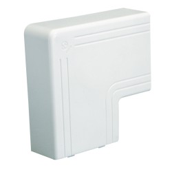 ANGLE PLAT NPAN GOULOTTE 40X40 BLANC