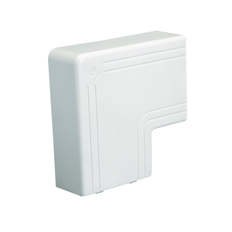 ANGLE PLAT NPAN GOULOTTE 40X40 BLANC