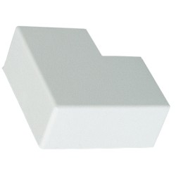 ANGLE PLAT APM 22X12.5 BLANC