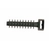 EMBASES A CHEVILLES NOIR POUR COLLIER SERRAGE (BTE DE 100)