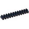 BARRETTE DE CONNEXION 12 PLOTS 6 MM² NOIRE