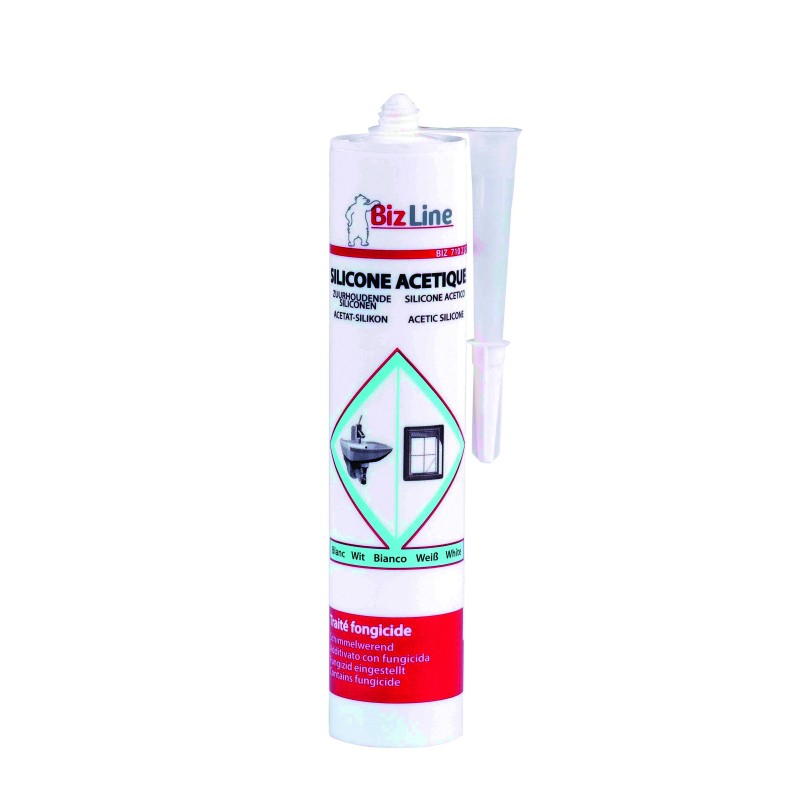 MASTIC SILICONE SANITAIRE BLANC CARTOUCHE 310 ML