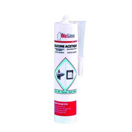 MASTIC SILICONE SANITAIRE BLANC CARTOUCHE 310 ML