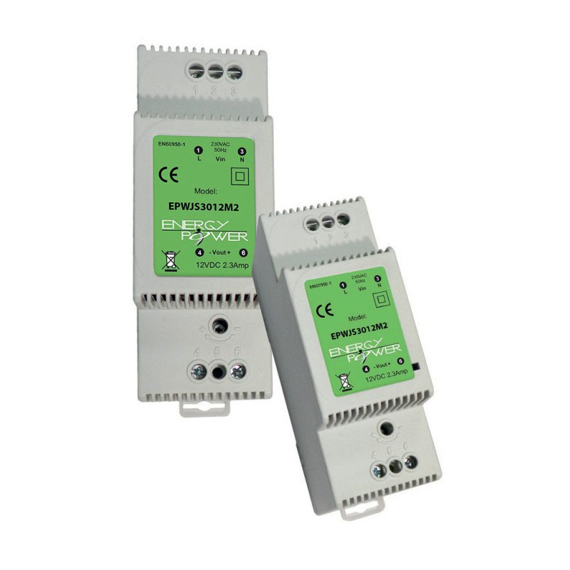 Alimentation Rail Din 240V AC / 12V DC / 2A - 3 modules