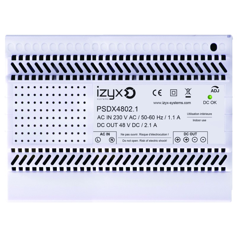 ALIMENTATION RAIL DIN 7M 230V AC / 48V DC (48-56V) / 2.1A