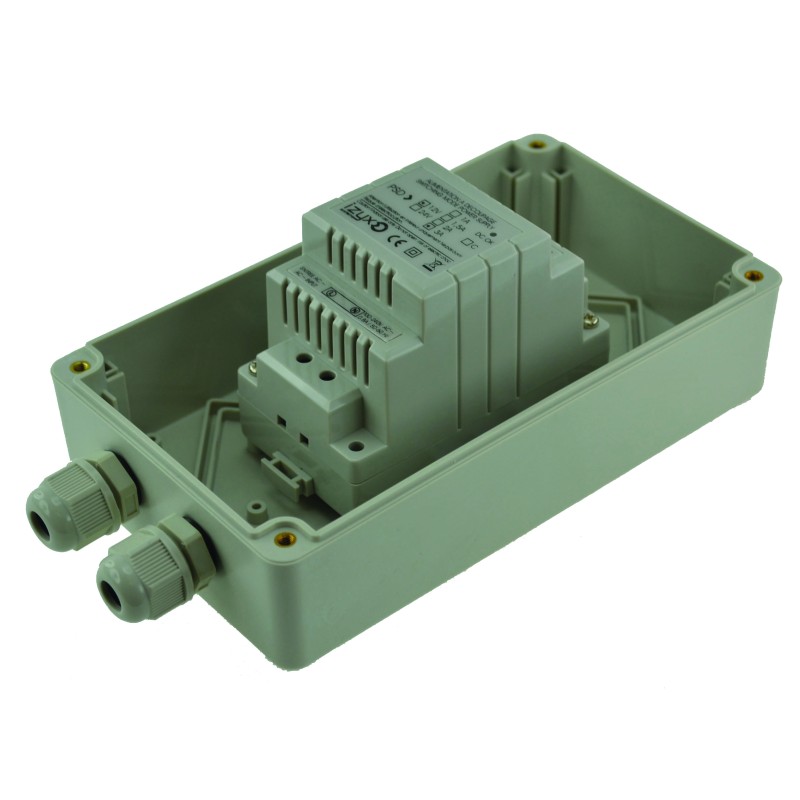 ALIM. 230V AC / 12V DC (12-14V) / 2.8A BOÎTIER ABS IP 65