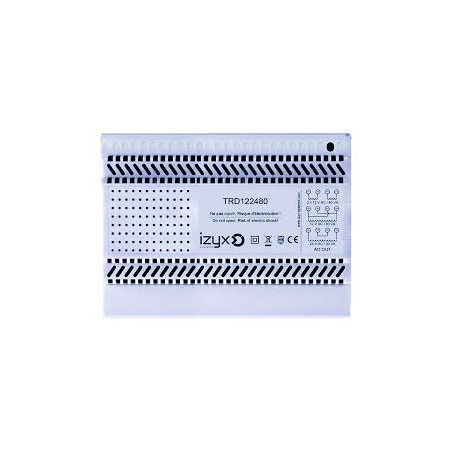 TRANSFO DIN 230V AC / 12/24V AC (6.6A / 3.3A) / 7 MODULES