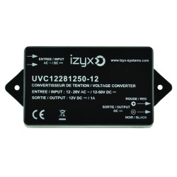 CONVERTISSEUR DE TENSION 12-28V AC OU 12-50V DC / 12V DC /1A