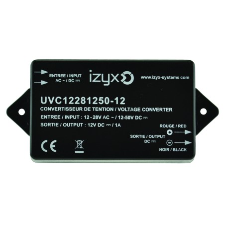 CONVERTISSEUR DE TENSION 12-28V AC OU 12-50V DC / 12V DC /1A