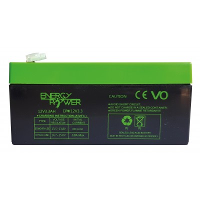 BATTERIE ENERGY POWER 12V 3.3AH EN BAC V0
