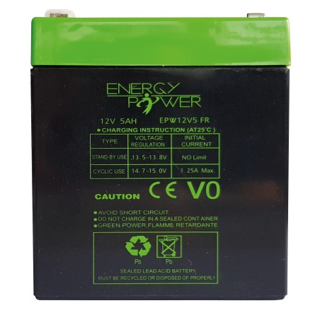 BATTERIE ENERGY POWER 12V 5AH EN BAC V0