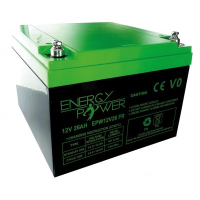 BATTERIE ENERGY POWER 12V 26AH EN BAC V0