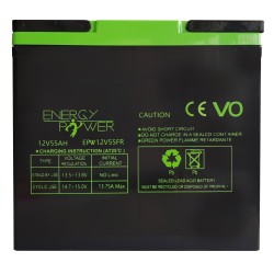 BATTERIE ENERGY POWER 12V 55AH EN BAC V0