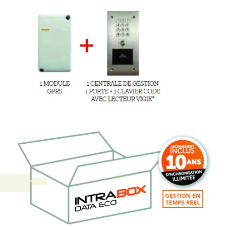 INTRABOX DATA ECO CLAVIER + VIGIK. LAITON. DATA 10 ANS