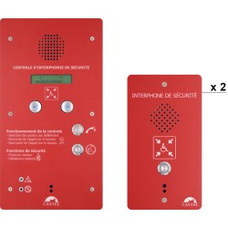 2 POSTE + 1 CENTRALE REFUGE + ALIM SECOURUE. PRE-CONFIGURE