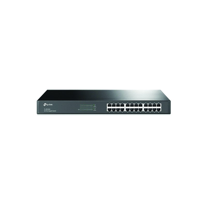 SWITCH 24 PORTS GIGABIT. RACKABLE 19'' 1U MÉTAL