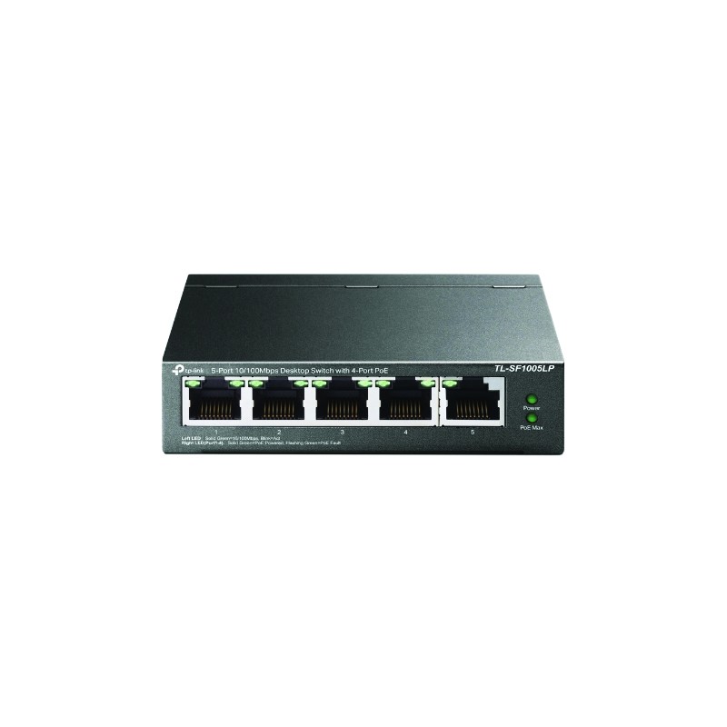 SWITCH 5 PORTS 10/100Mb DONT 4 POE 41W LP