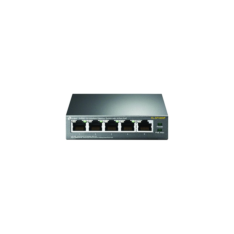 SWITCH DESK 5 PORTS 100Mb / 4 PORTS POE BUDGET 58W