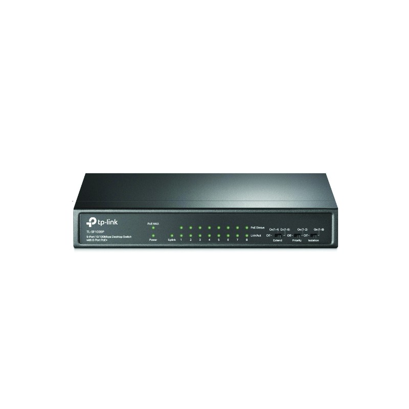 SWITCH DESK 8 PORTS 10/100 M / 4 PORTS POE BUDGET 58W