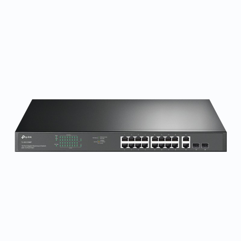 SWITCH RACKABLE 16 PORTS 1G / 16 POE . BUDGET250W. 2SFP