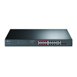 SWITCH 19'' 16 PORTS 10/100 POE LR + 2 COMBO