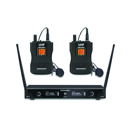 ENSEMBLE UHF DOUBLE DIVERSITY AVEC 2 MICROS CRAVATES