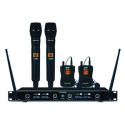 ENSEMBLE UHF DOUBLE DIVERSITY AVEC 2 MICRO MAIN ET 2 CRAVATE