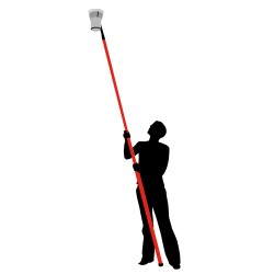 PERCHE TELESCOPIQUE 2 BRINS DE 1.20M A 2.50M