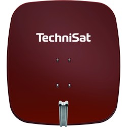 PARABOLE ALU ROUGE CARRÉ 65X65MM ADAPTATEUR MÂT LIVRÉ DIGIDI