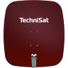 PARABOLE ALU ROUGE CARRÉ 65X65MM ADAPTATEUR MÂT LIVRÉ DIGIDI