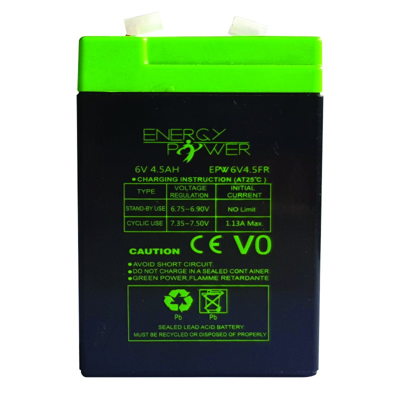 BATTERIE ENERGY POWER 6V 4.5AH EN BAC V0