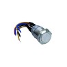 BOUTON POUSSOIR ACIER INOX D 19 MM NO+NC (F)
