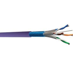 CABLE CAT6A F/FTP LSZH 1X4P BOX 305M VIOLET