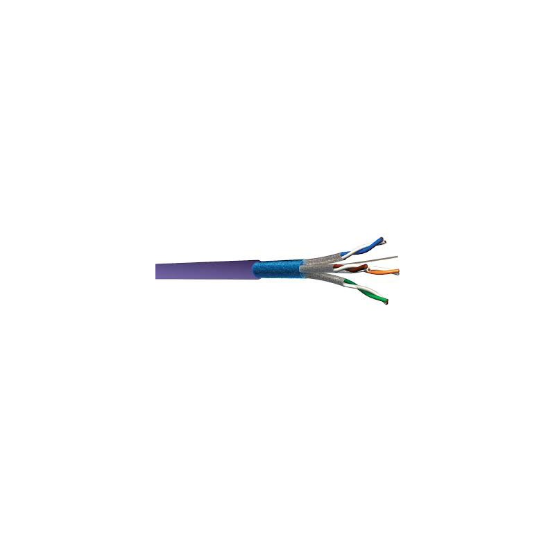 CABLE CAT6A F/FTP LSZH 1X4P BOX 305M VIOLET