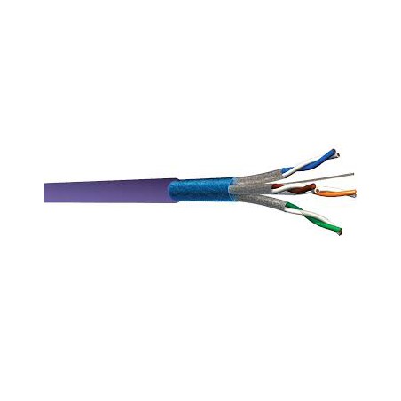 CABLE CAT6A F/FTP LSZH 1X4P BOX 305M VIOLET