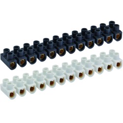 BARRETTE DE CONNEXION 12 PLOTS 10 MM² NOIRE