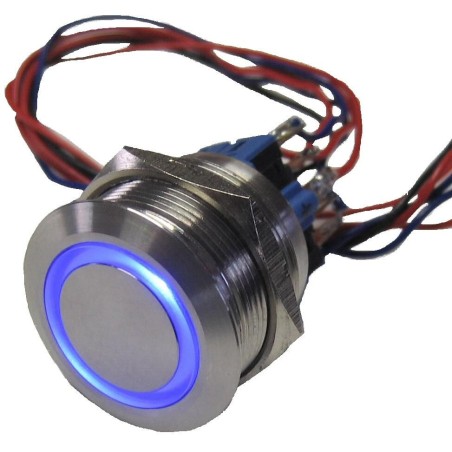 BOUTON POUSSOIR LUMINEUX NO NF D19 MM