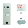 KIT VIDEO ALU 1R 3 BP 2VOICE PROGRAMMÉ