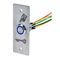 BOUTON POUSSOIR INOX 19 MM...