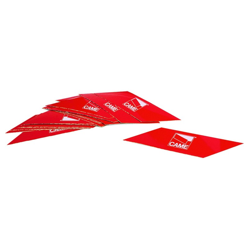 BANDES ROUGES PHOSPHORESCENTES POUR LISSES (24 PIECES)